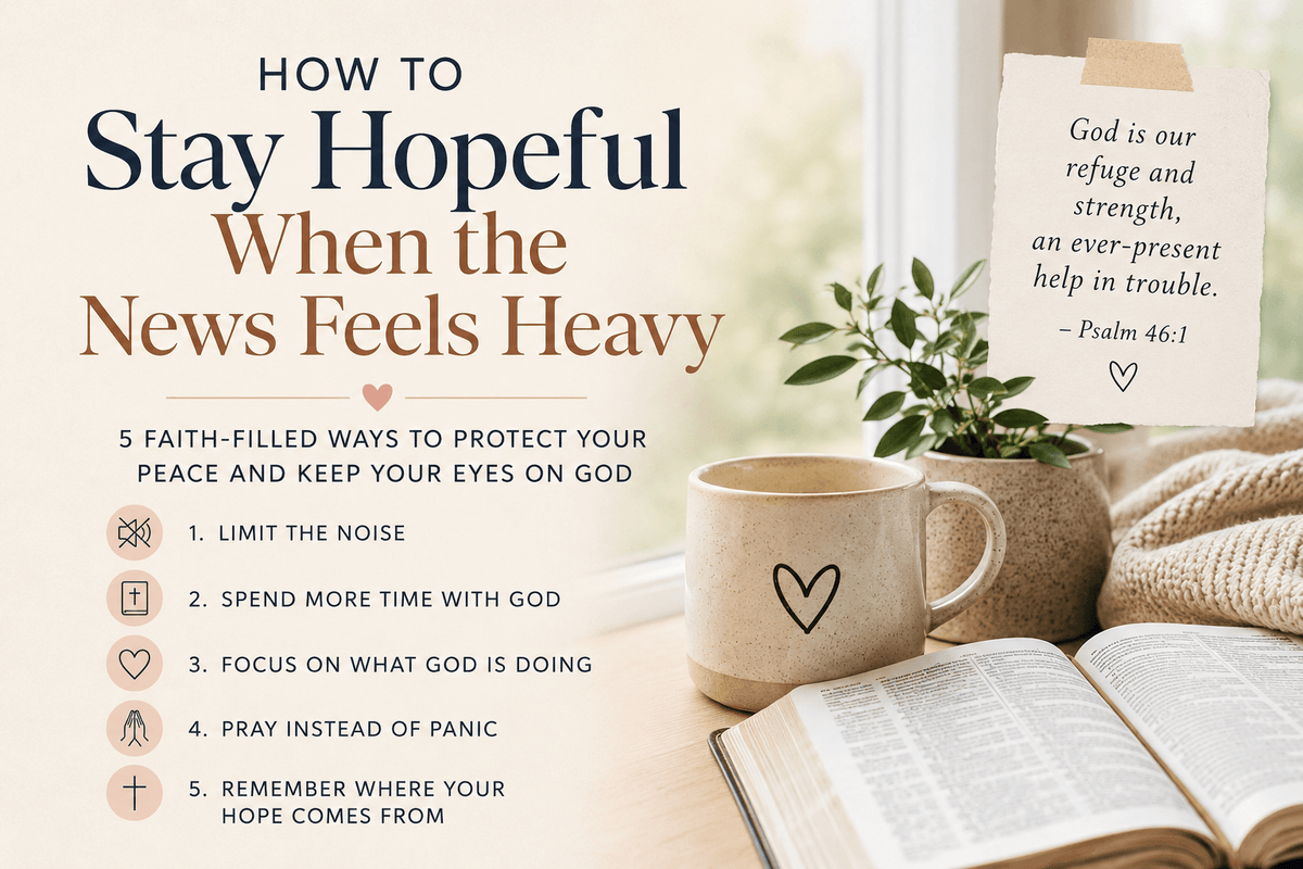 How to Stay Hopeful When the News Feels Heavy 🤍