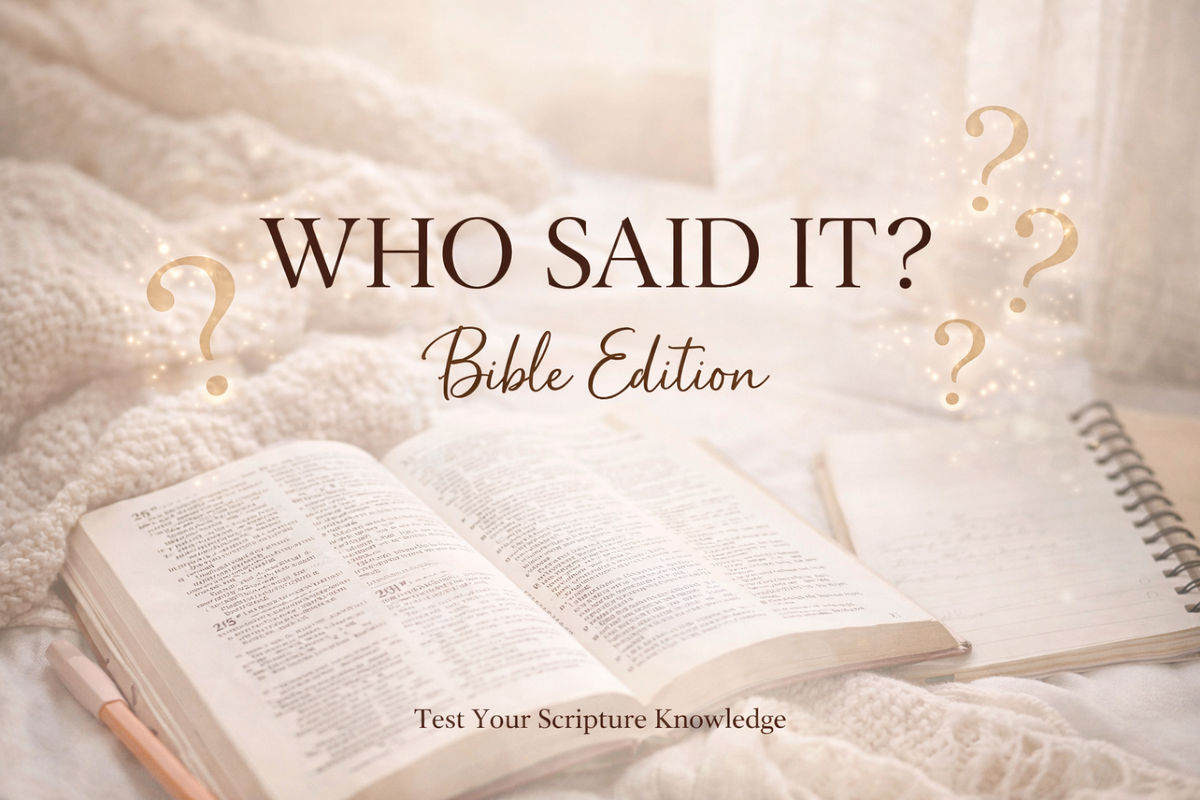 Who Said It? | Bible Edition