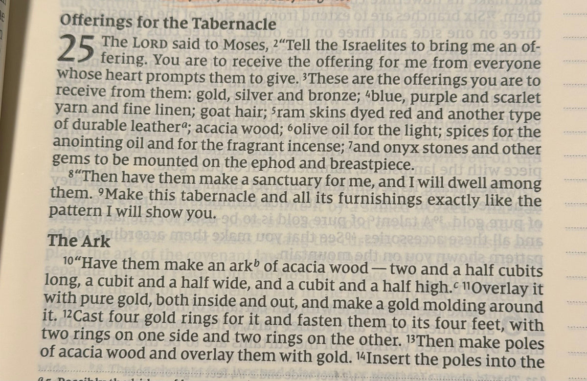 Exodus 25 — God Desires to Dwell With His People