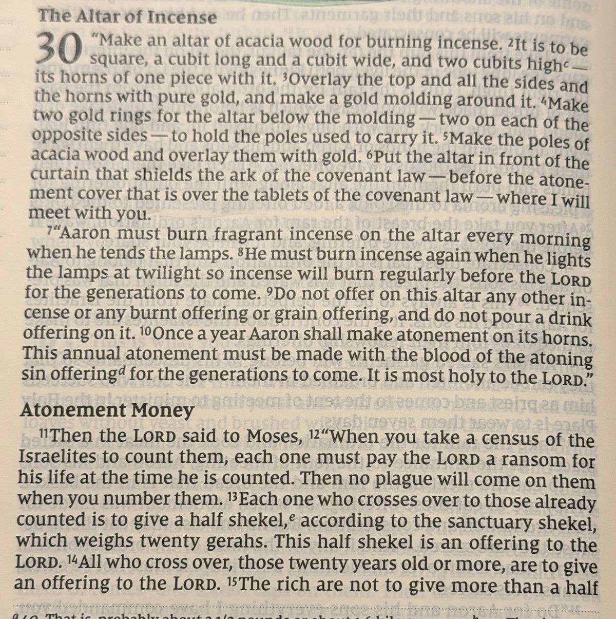 Exodus 30 — Worship, Cleansing & Being Set Apart