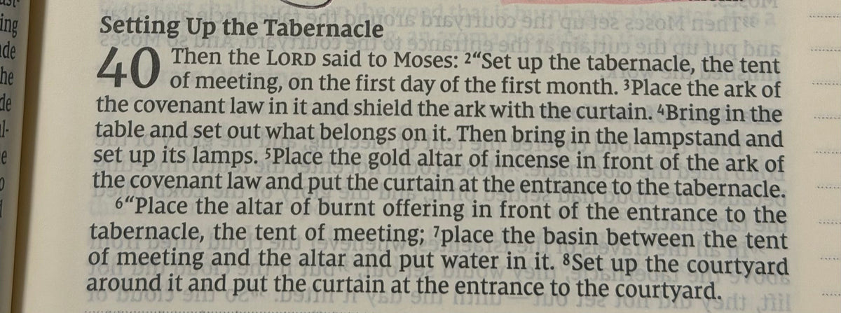 Exodus Chapter 40 — God's Glory Fills the Tabernacle