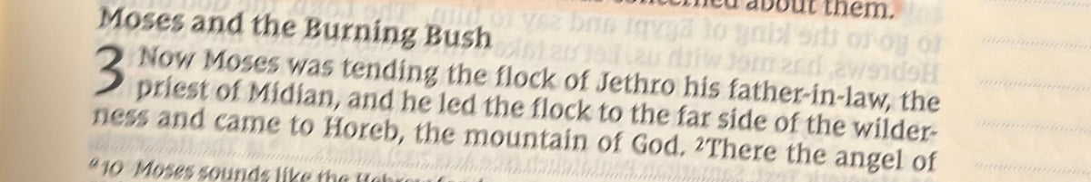 Exodus Chapter 3 — God Calls Moses