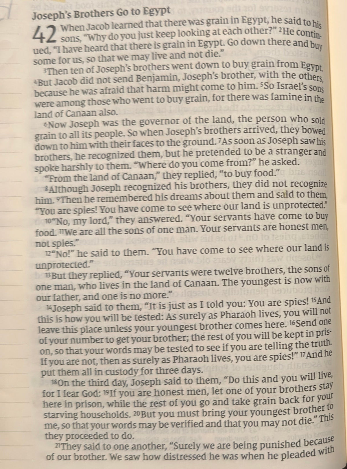 Genesis 42 — When the Past Comes Back Around
