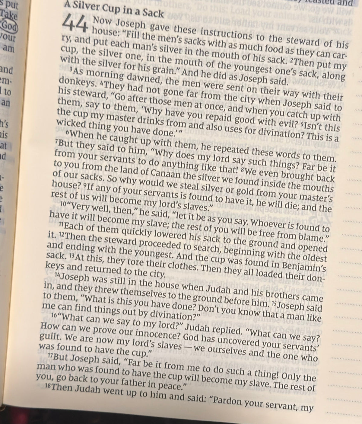 Genesis 44 — Joseph Tests His Brothers