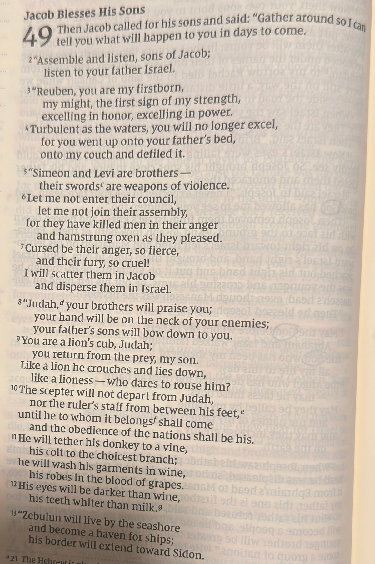 Genesis 49 — Jacob Blesses His Sons