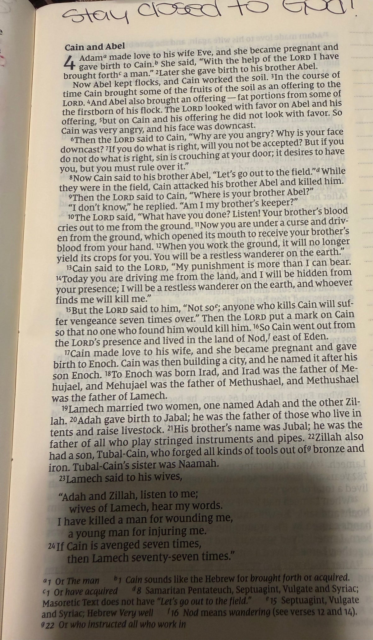 Genesis Chapter 4