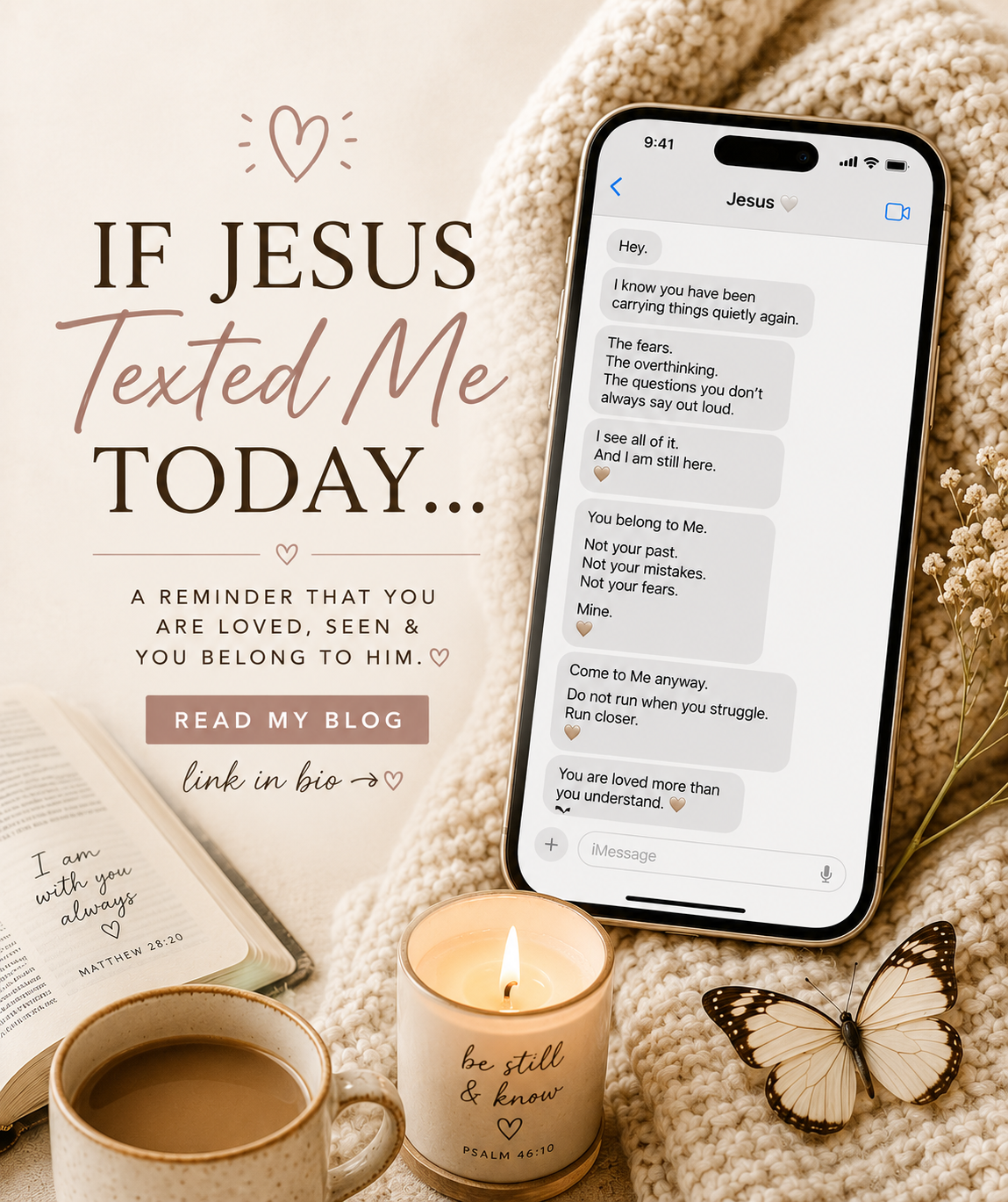 If Jesus Texted Me Today… 📱🤍