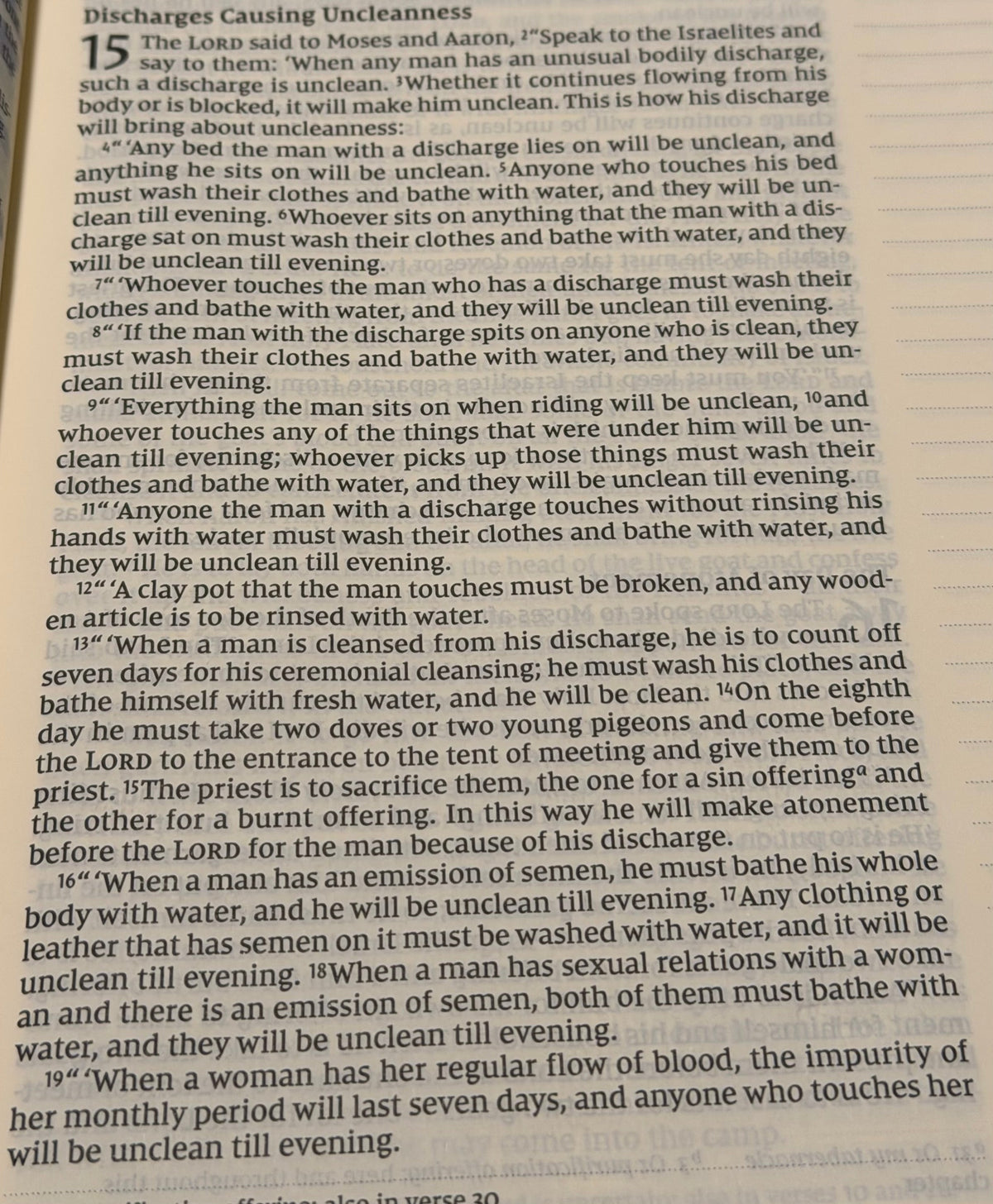 Leviticus 15: God Cares About Our Cleanliness and Restoration