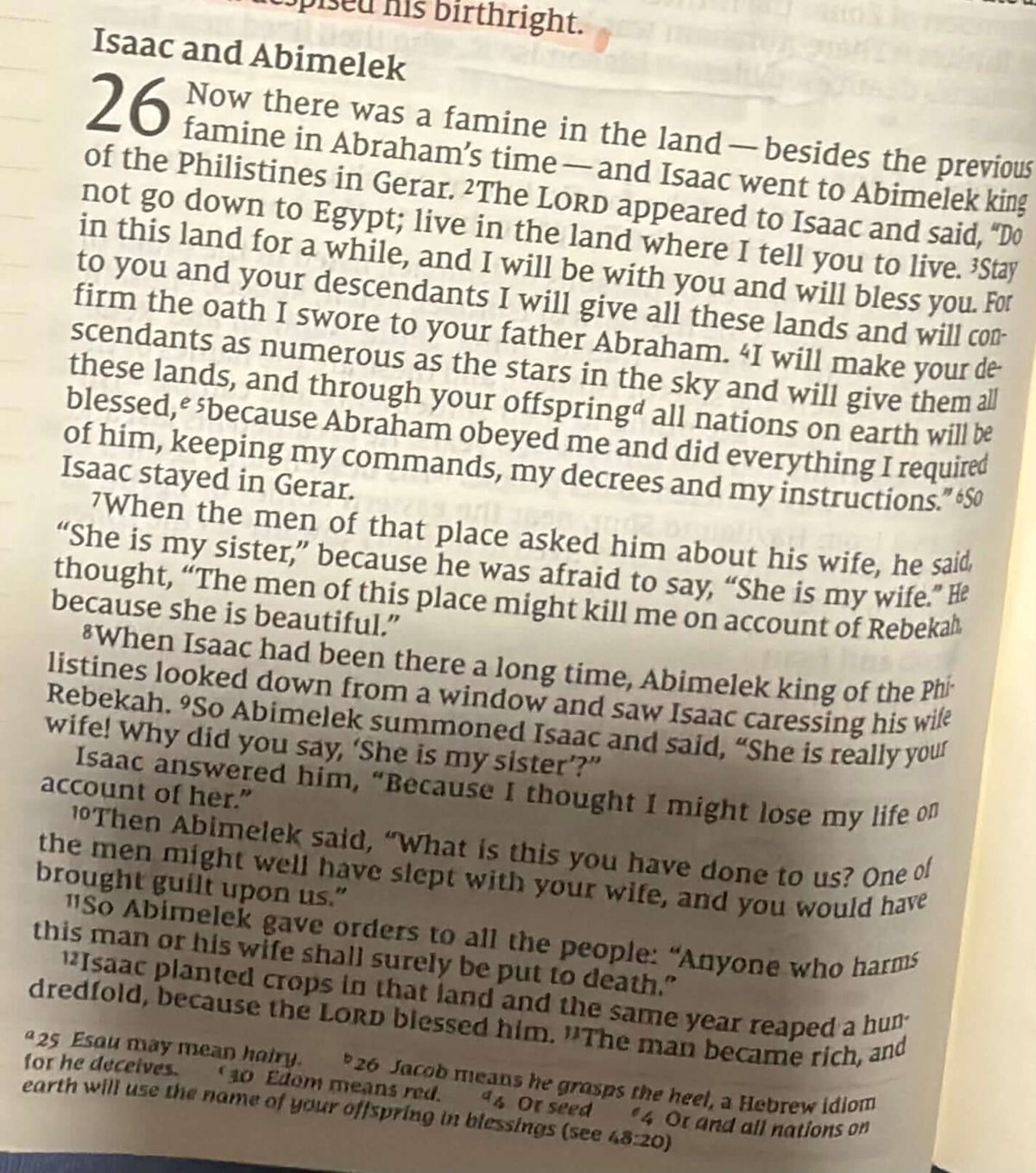 Genesis Chapter 26