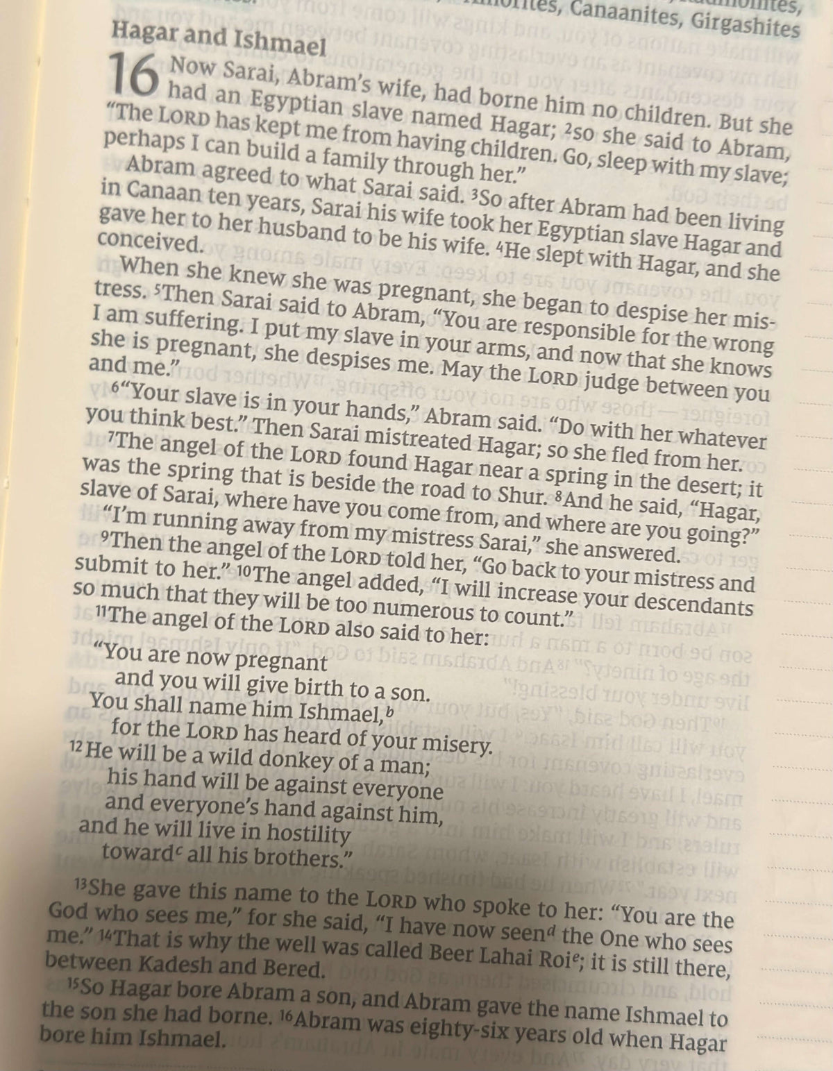 Genesis Chapter 16