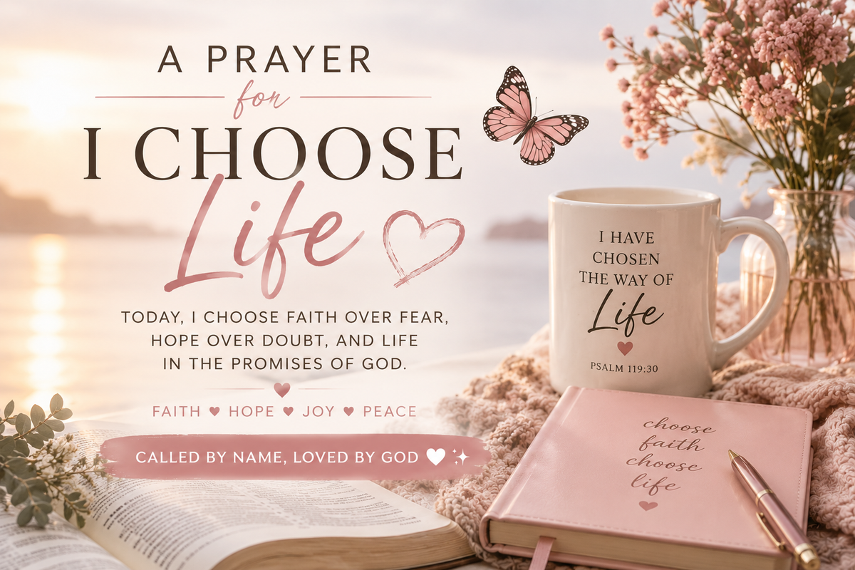 A Prayer I Choose Life 