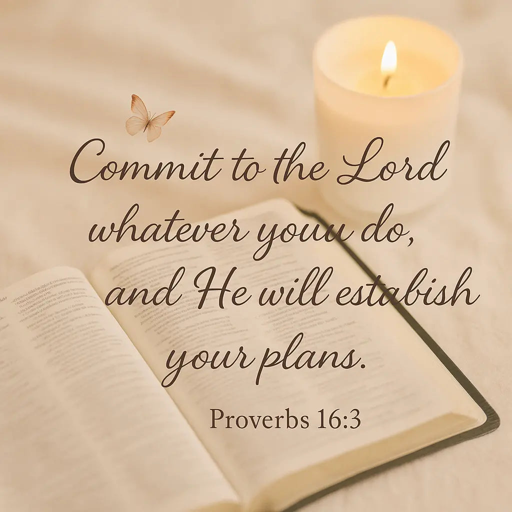 Commit-Your-Plans-to-God-Proverbs-16-3 Butterfly Bliss Candles